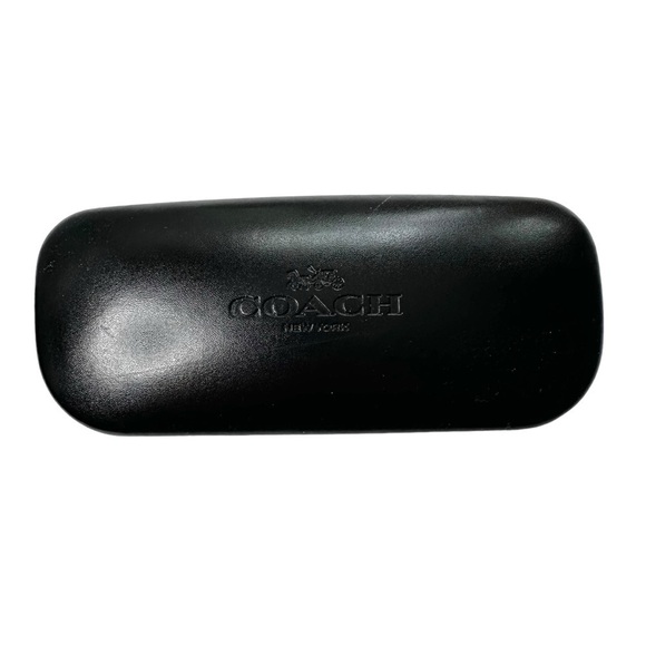 COACH Black Hard Shell Sunglasses Case with NEW Microfiber Lens Cloth - Picture 3 of 11